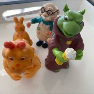 1980’s Vintage Teddy Ruxpin Worlds of Wonder PVC Figures Bundle of Three